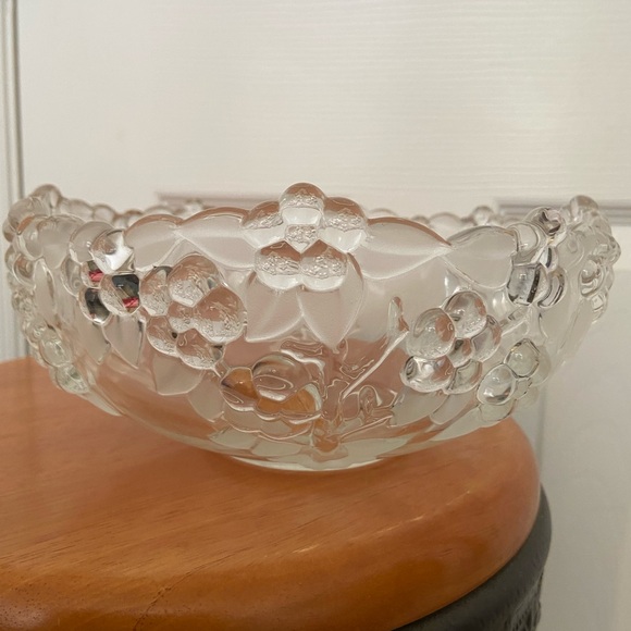 walther crystal mikasa west germany carmen '80's heavy serving bowl - Picture 12 of 16